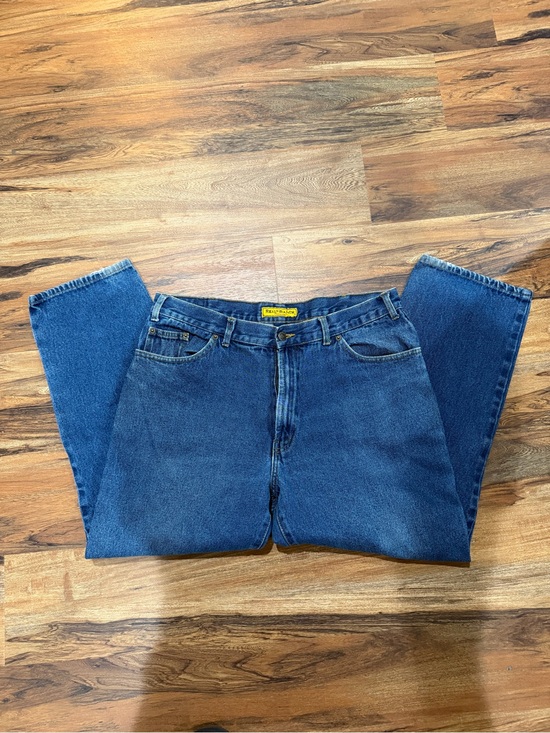 Real ranch Other - Relaxed Fit Men's Dark Blue Denim Jeans Size 38x30 100% Cotton EUC